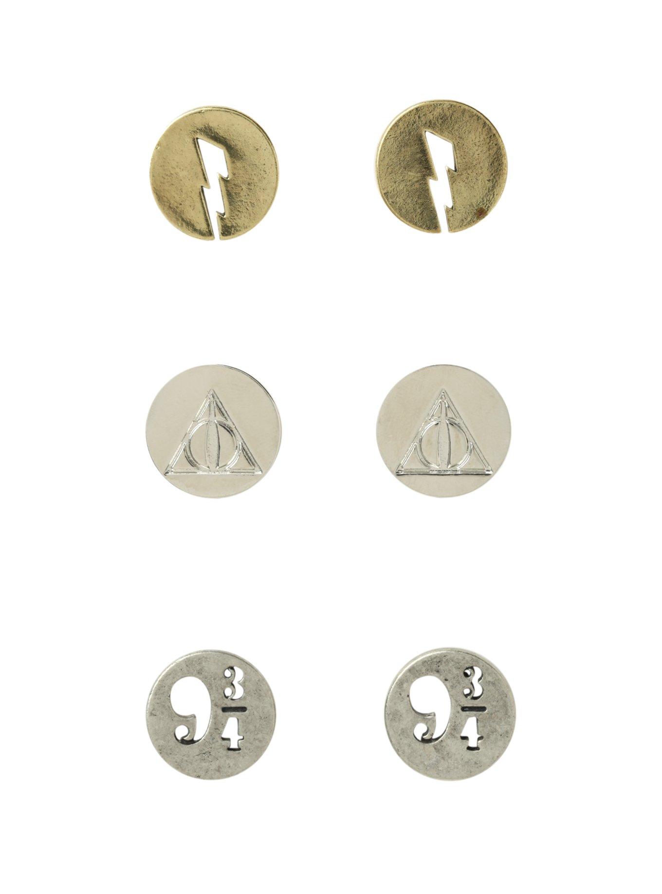 Harry Potter Earring Set 3 Pair, , hi-res