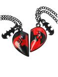 DC Comics Harley Quinn Heart Best Friends Necklace Set, , hi-res