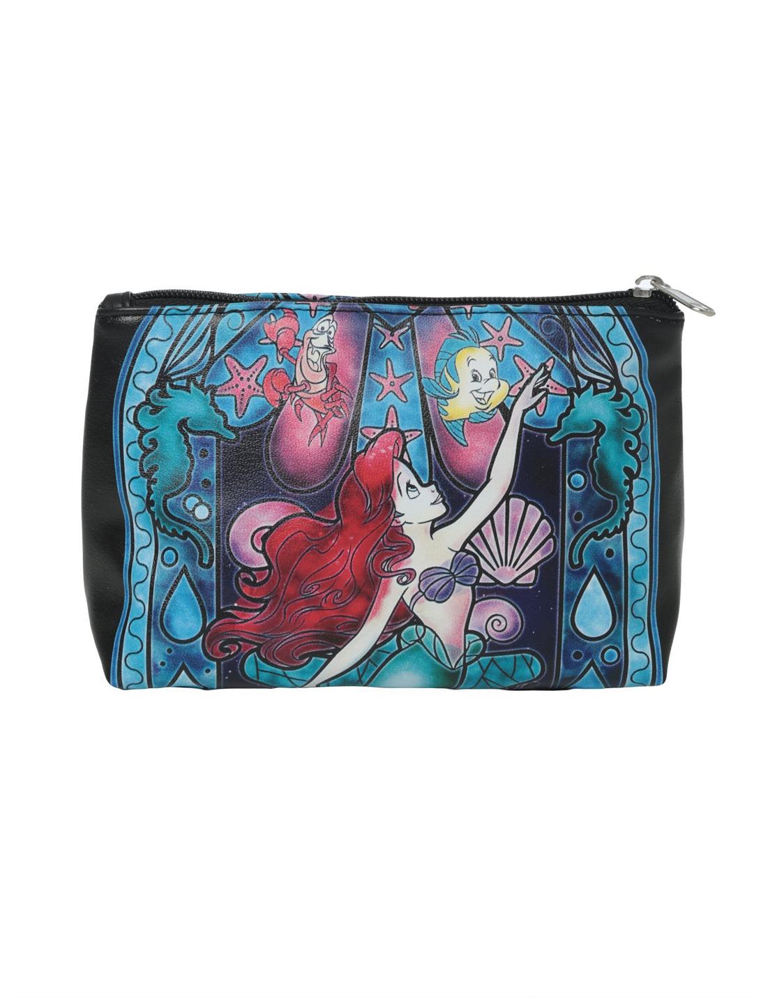 Disney The Little Mermaid Ariel Stained Glass Cosmetic Bag, , hi-res