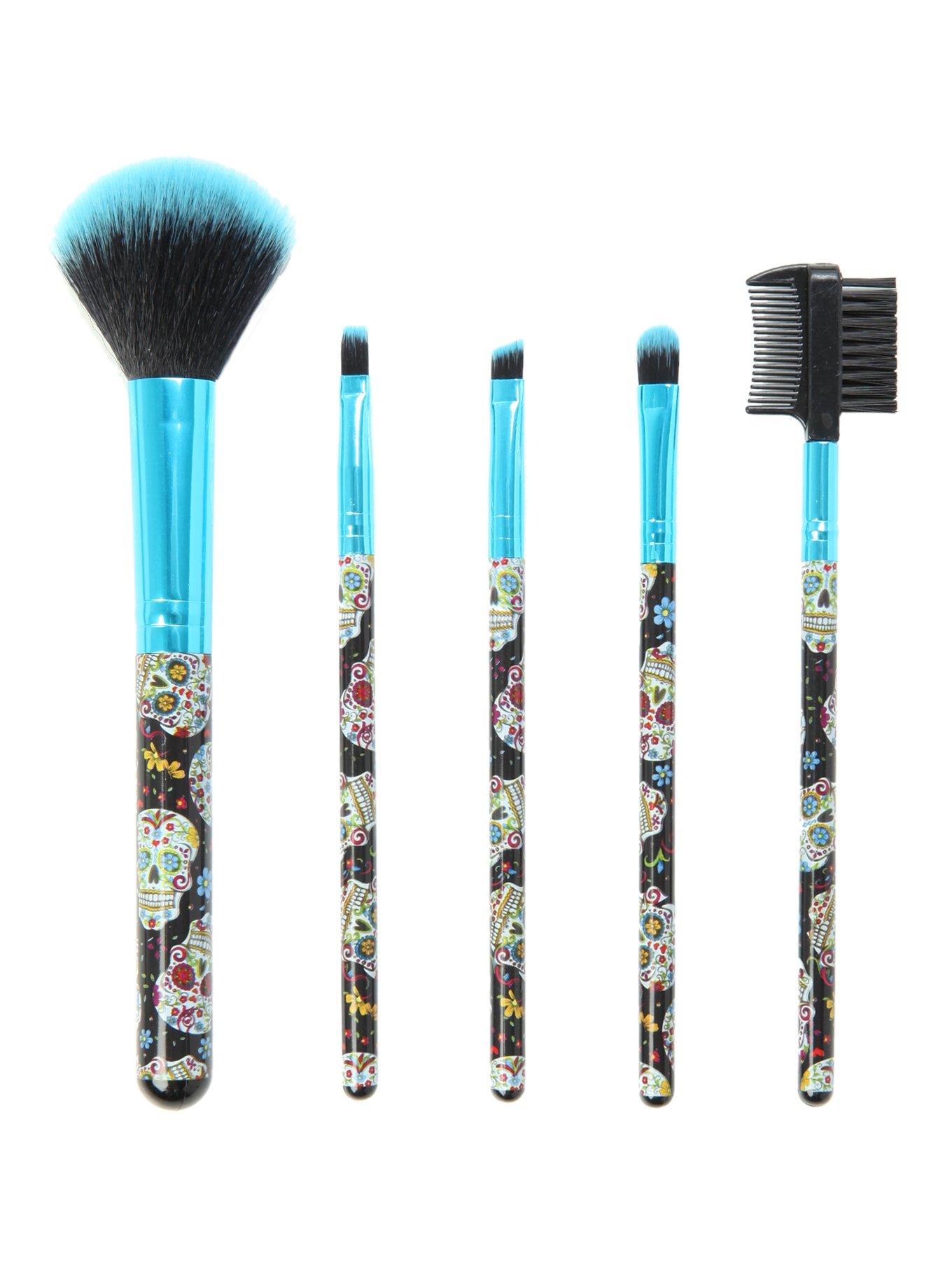 Sugar Skull Cosmetic Brush Set, , hi-res