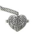 Supernatural Castiel Wings Heart Locket Necklace, , hi-res