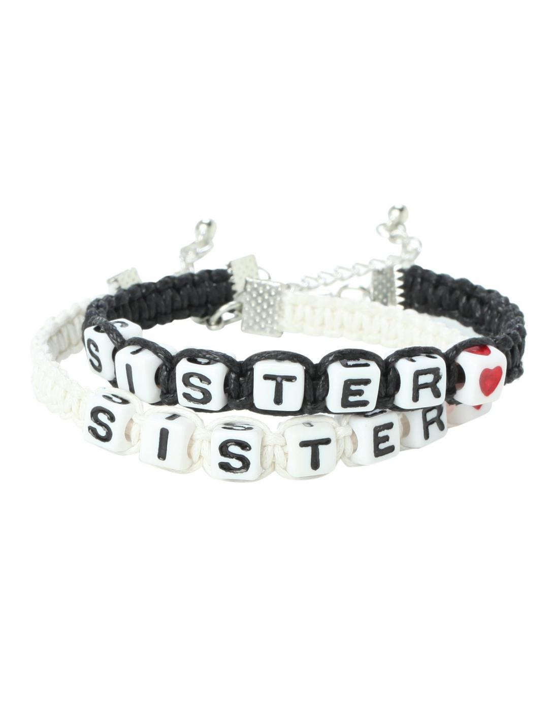 LOVEsick Sister Bead Bracelet 2 Pack, , hi-res