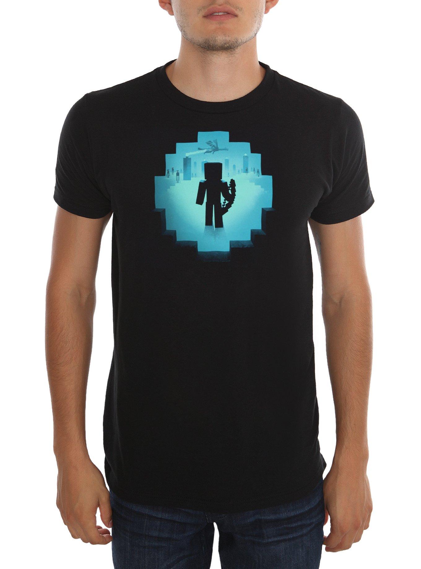Minecraft Eye Of Ender T-Shirt, BLACK, hi-res