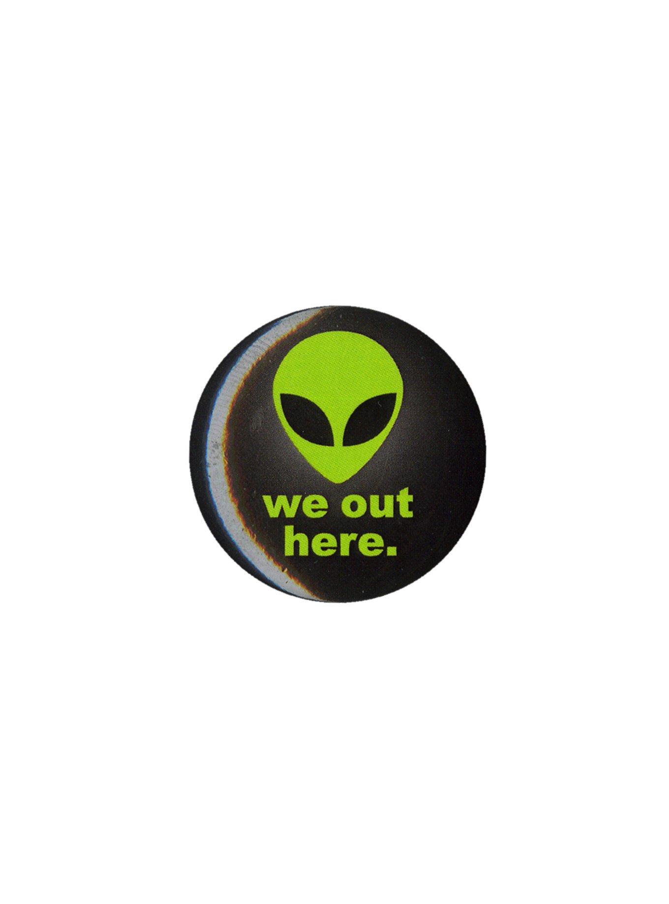 Alien We Out Here Pin, , hi-res