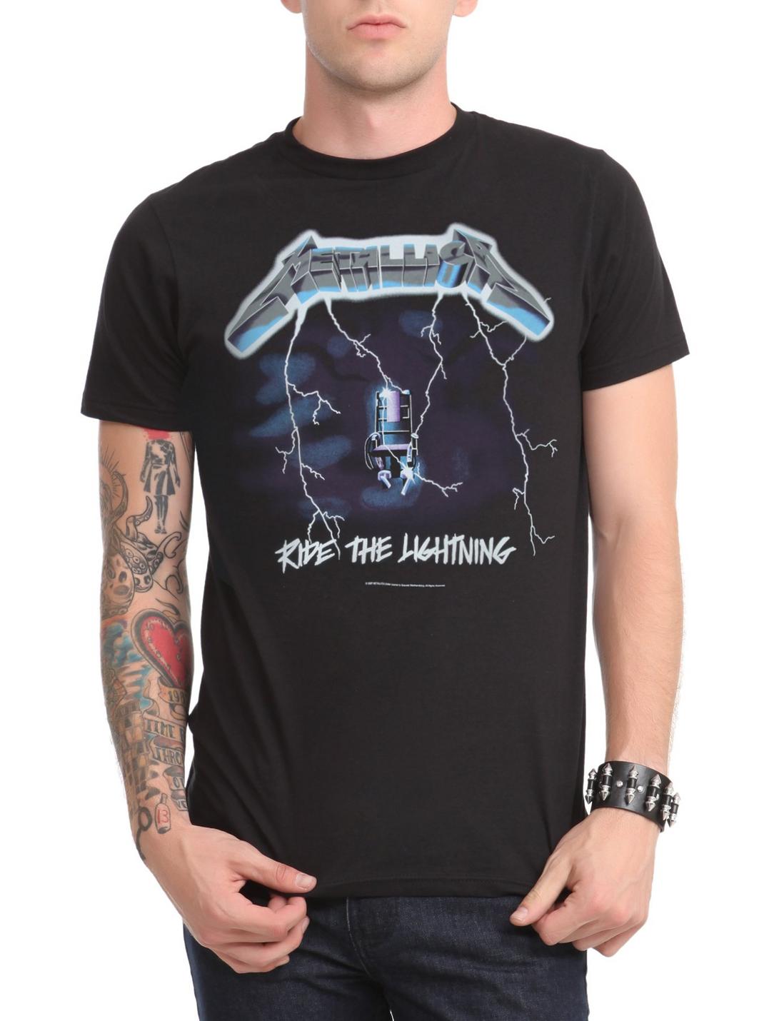 Metallica Ride The Lightning T-Shirt, BLACK, hi-res