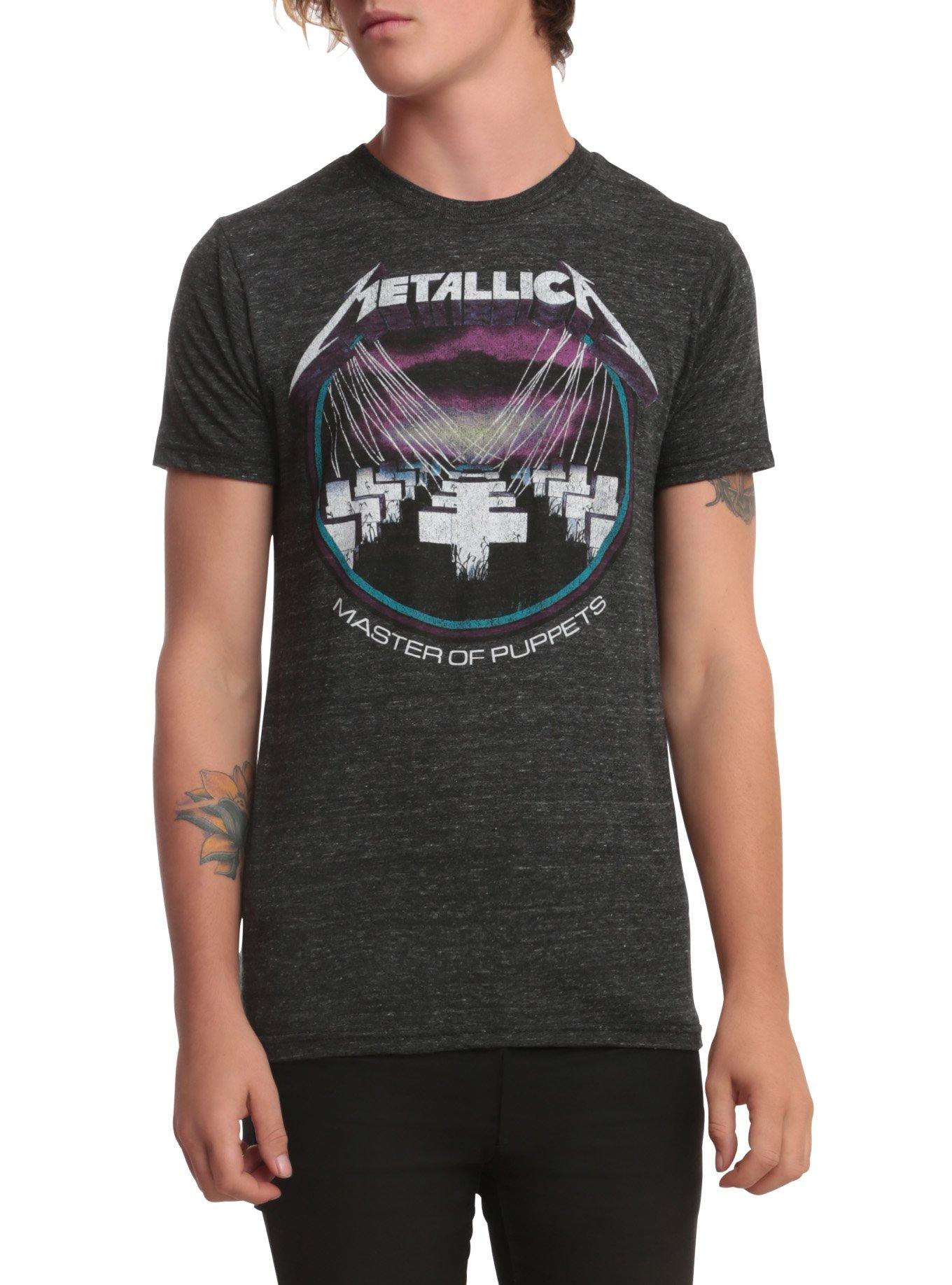 Metallica Master Of Puppets Vintage T-Shirt, BLACK, hi-res