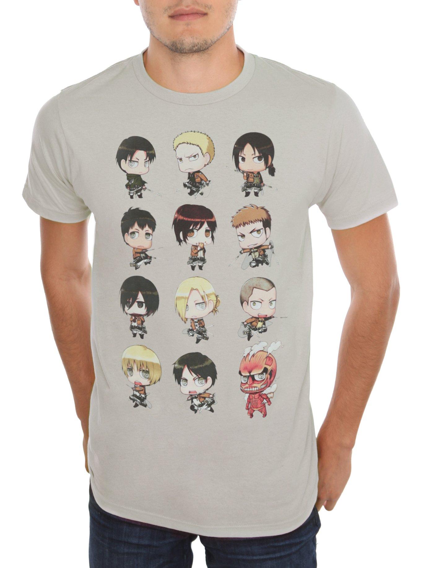 Attack On Titan Chibi Characters T-Shirt, , hi-res