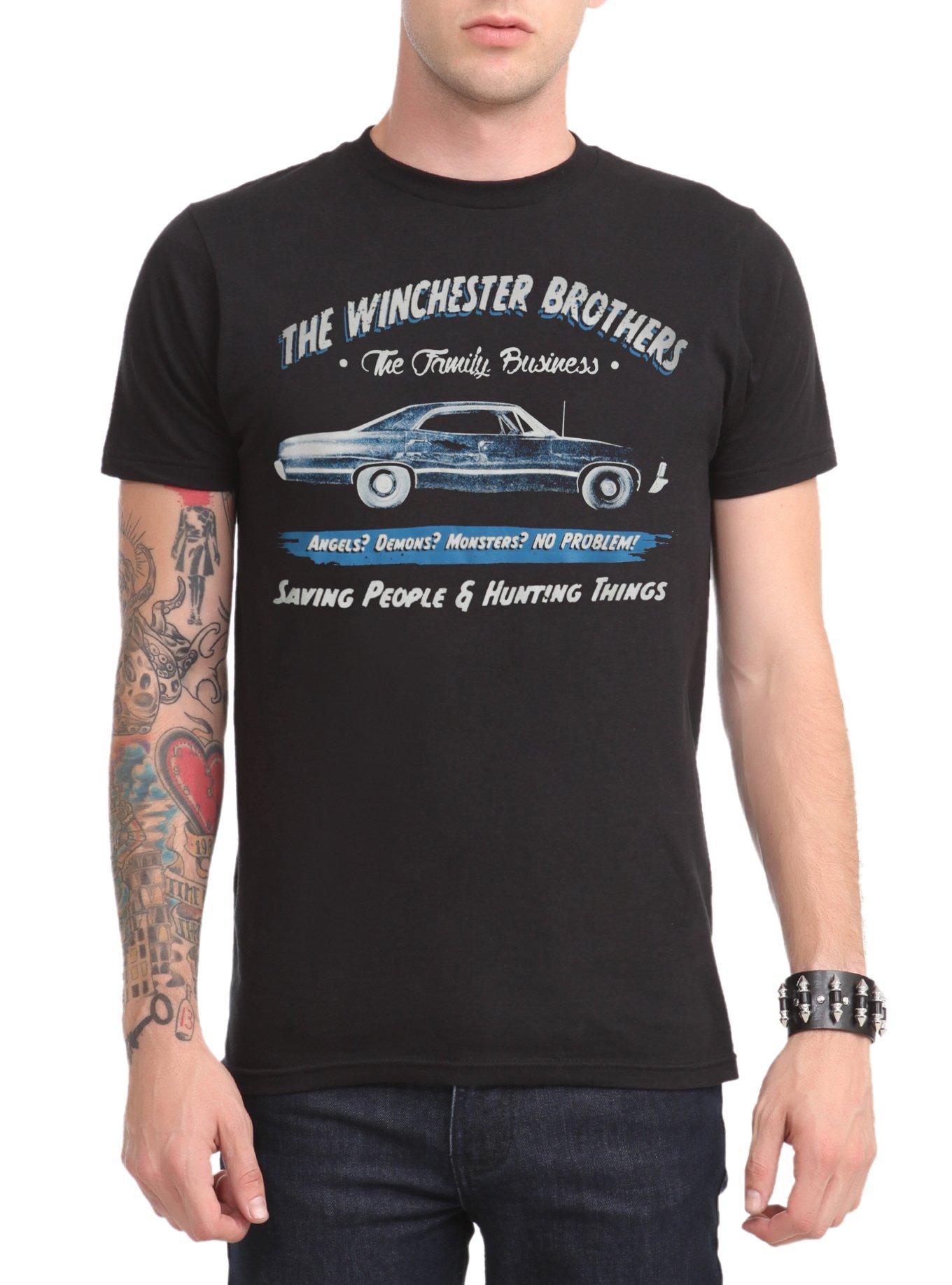 Supernatural Business Ad T-Shirt, BLACK, hi-res