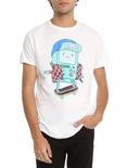 Adventure Time BMO Skateboarding T-Shirt 2XL, BLACK, hi-res