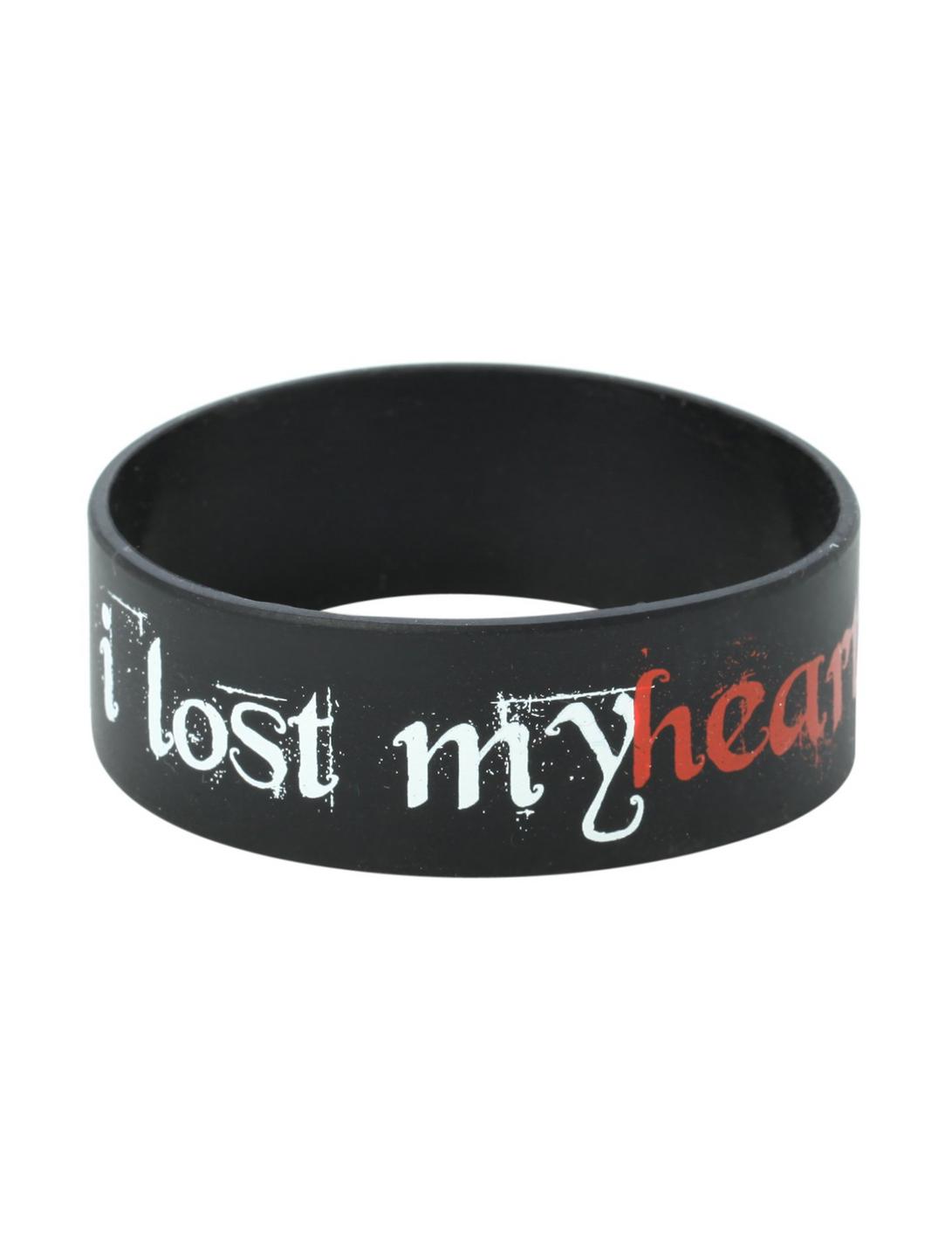 Lost My Heart In The Music Rubber Bracelet, , hi-res