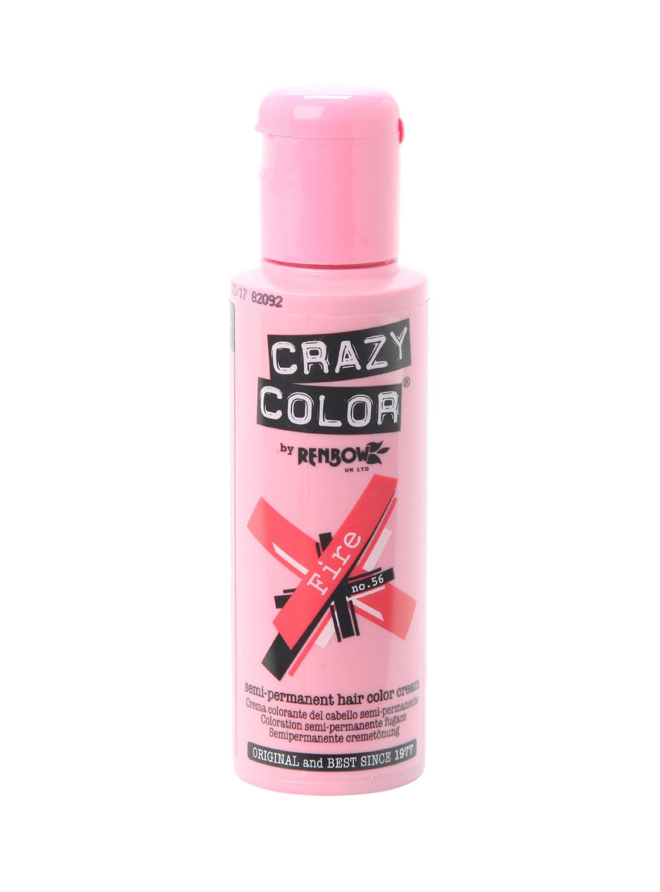 Crazy Color Fire Semi-Permanent Hair Dye, , hi-res