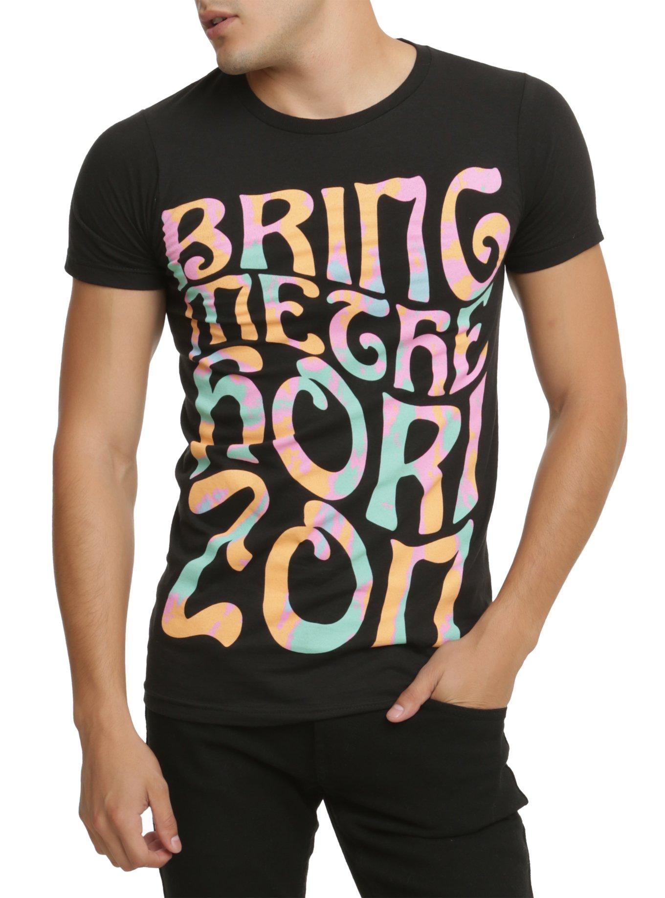 Bring Me The Horizon Psychedelic T-Shirt, BLACK, hi-res