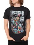 Ghost Town Button Eyes T-Shirt, BLACK, hi-res