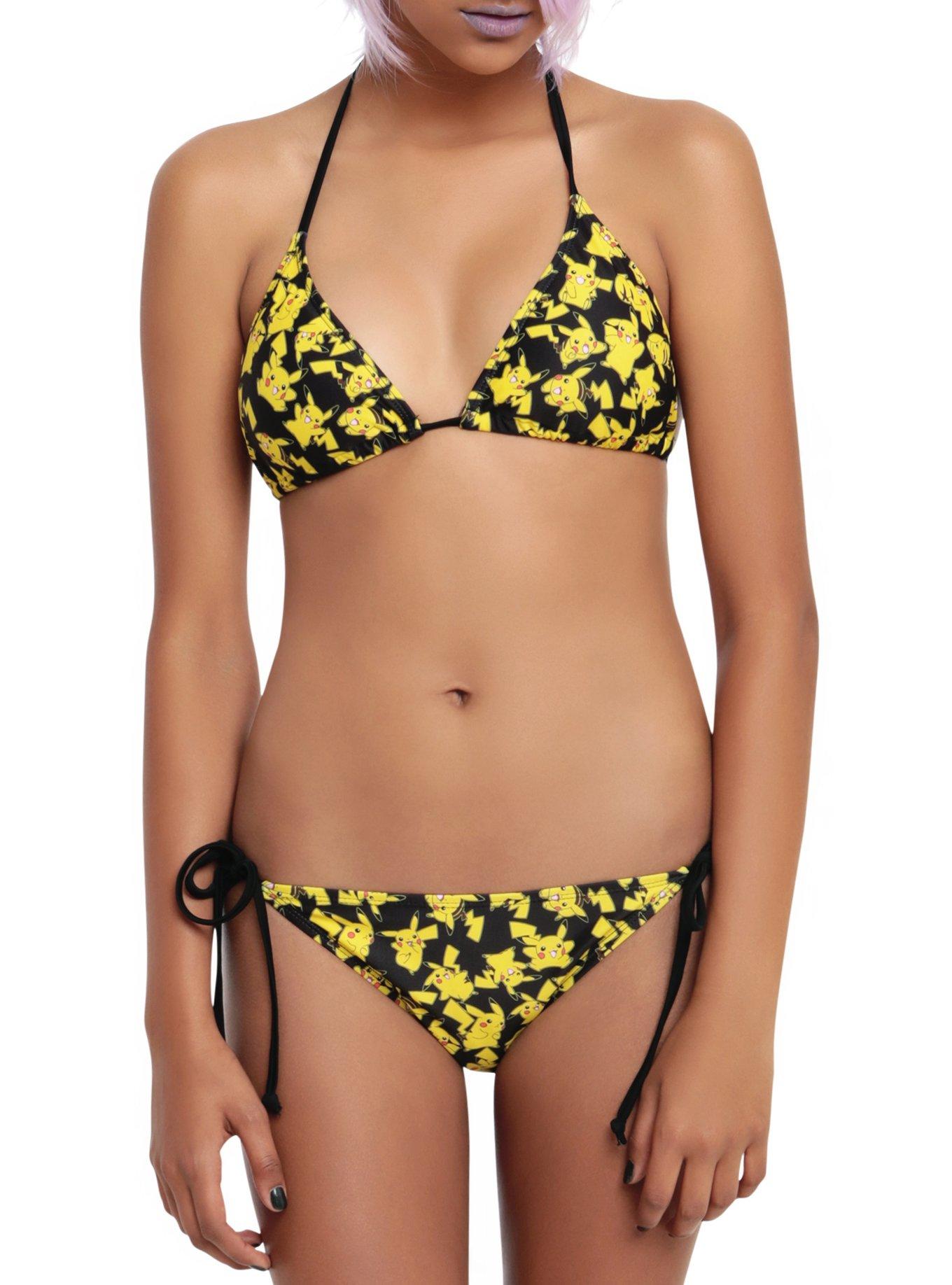 Pokemon Pikachu Swim Top, BLACK, hi-res