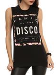Panic! At The Disco Floral Muscle Girls Top, BLACK, hi-res