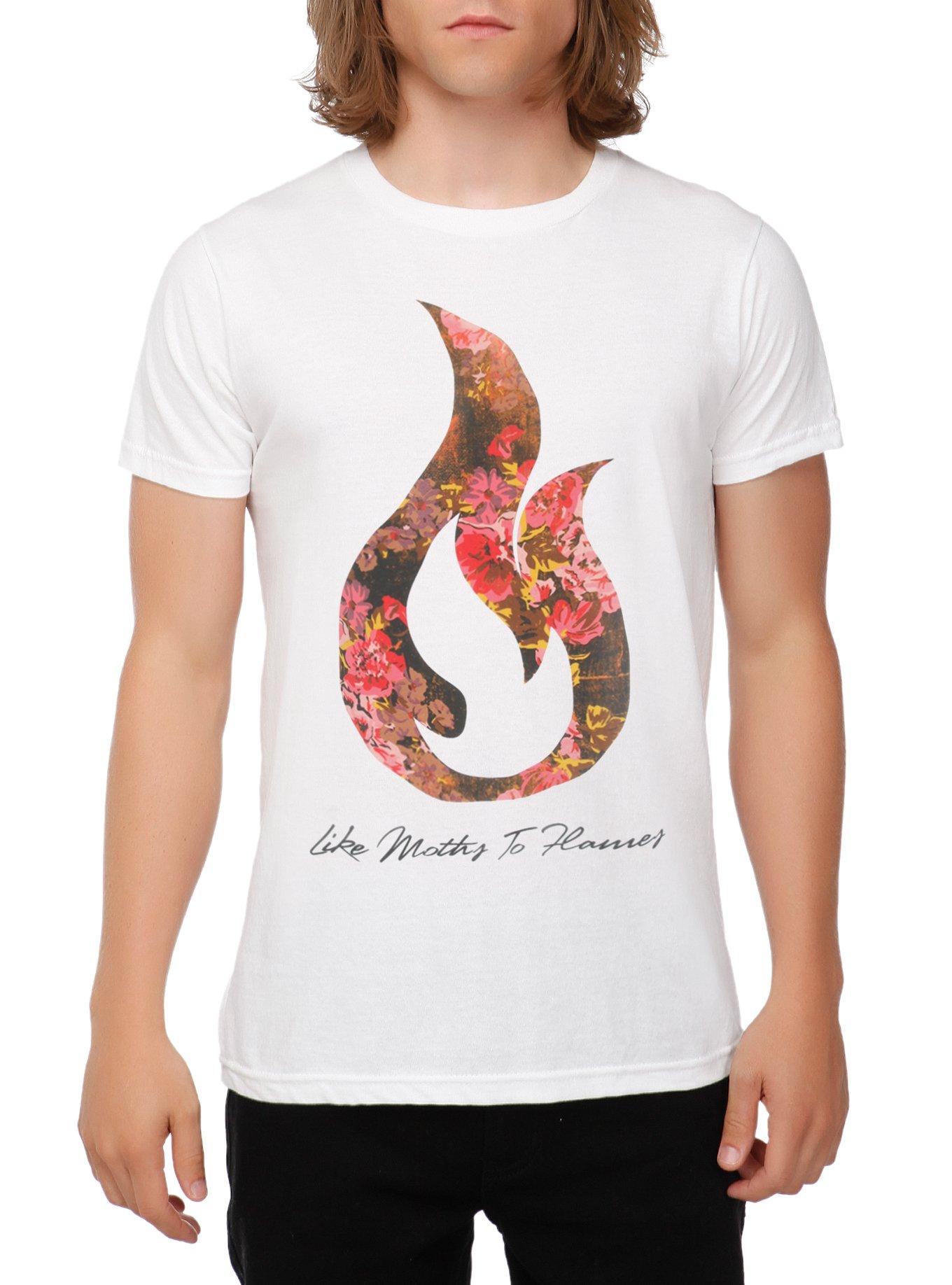 Like Moths To Flames Floral T-Shirt, , hi-res