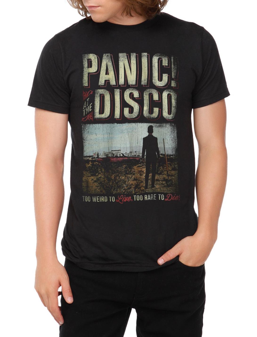 Panic! At The Disco Too Weird Desert T-Shirt, BLACK, hi-res