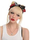 LOVEsick Day Of The Dead Rose Bow Stretch Headband, , hi-res