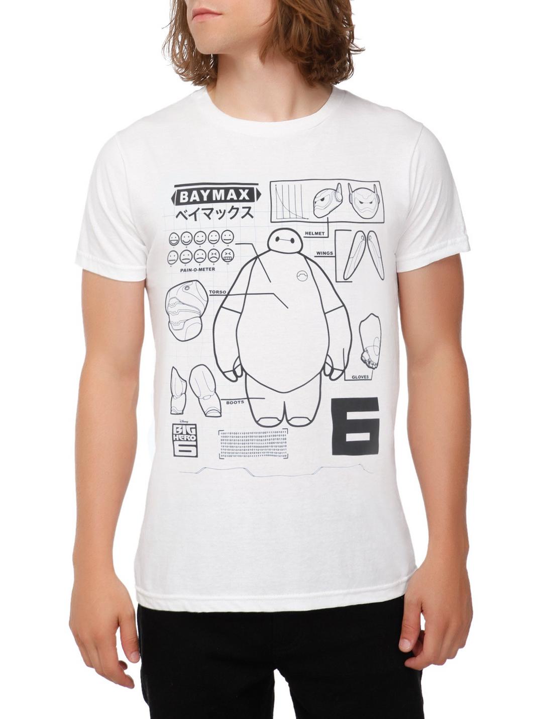 Disney Big Hero 6 Baymax Schematic T-Shirt, , hi-res
