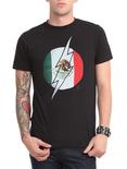 DC Comics The Flash Mexico Flag T-Shirt, BLACK, hi-res