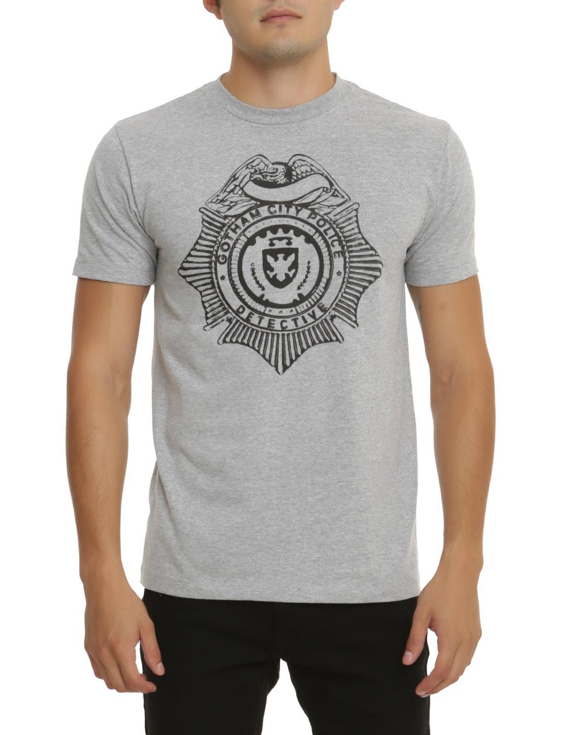 DC Comics Gotham Detective Badge T-Shirt, LIGHT GRAY, hi-res
