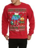 Adventure Time Holiday Time Crew Pullover, BLACK, hi-res