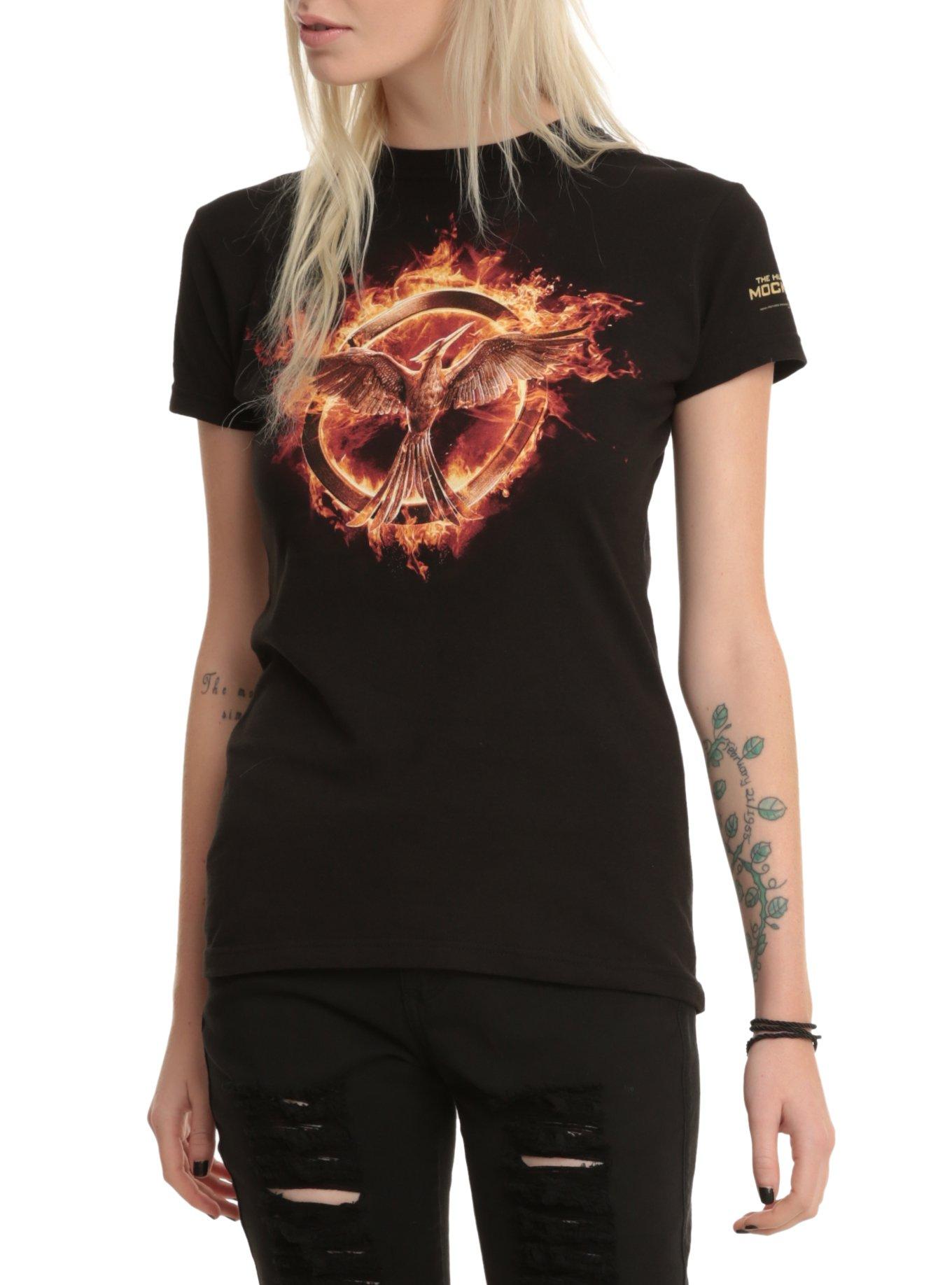 The Hunger Games: Mockingjay Logo T-Shirt, BLACK, hi-res