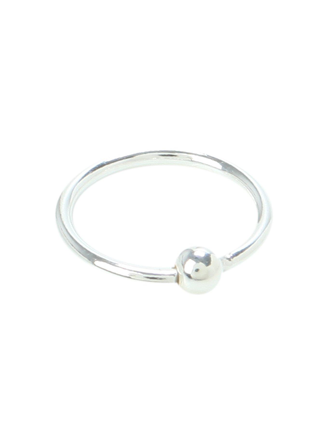 20G 5/16" Sterling Silver Nose Hoop, , hi-res