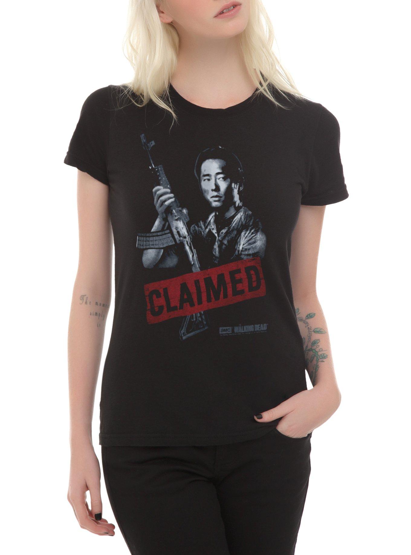 The Walking Dead Glenn Claimed Girls T-Shirt, BLACK, hi-res