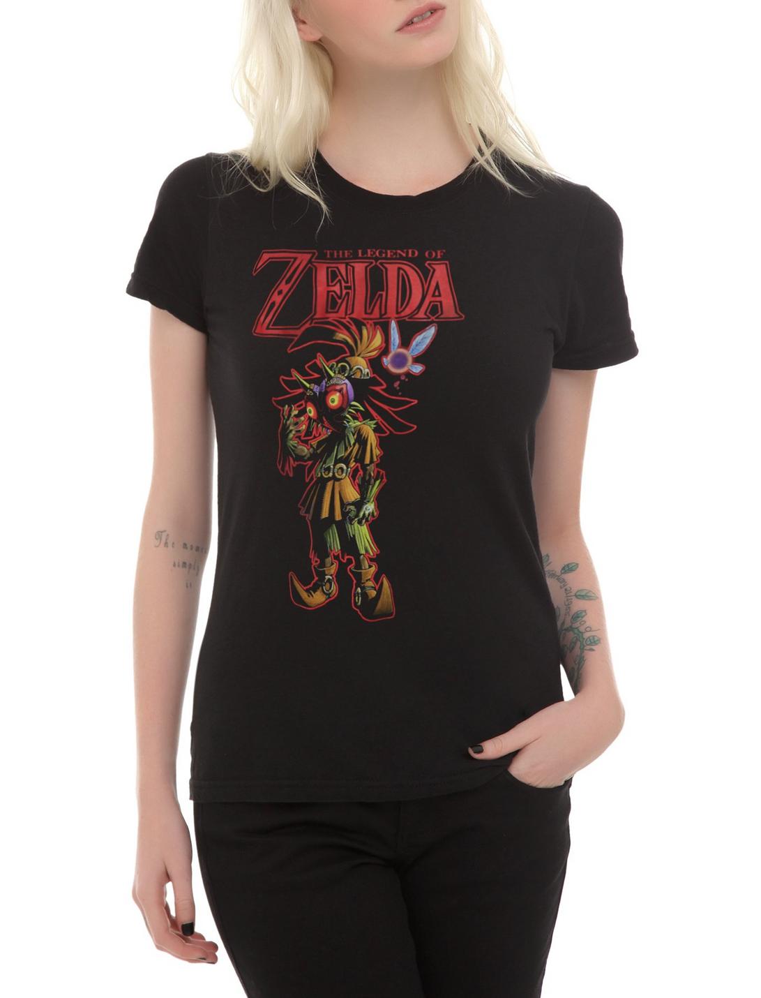 The Legend Of Zelda Majora's Mask Girls T-Shirt, BLACK, hi-res