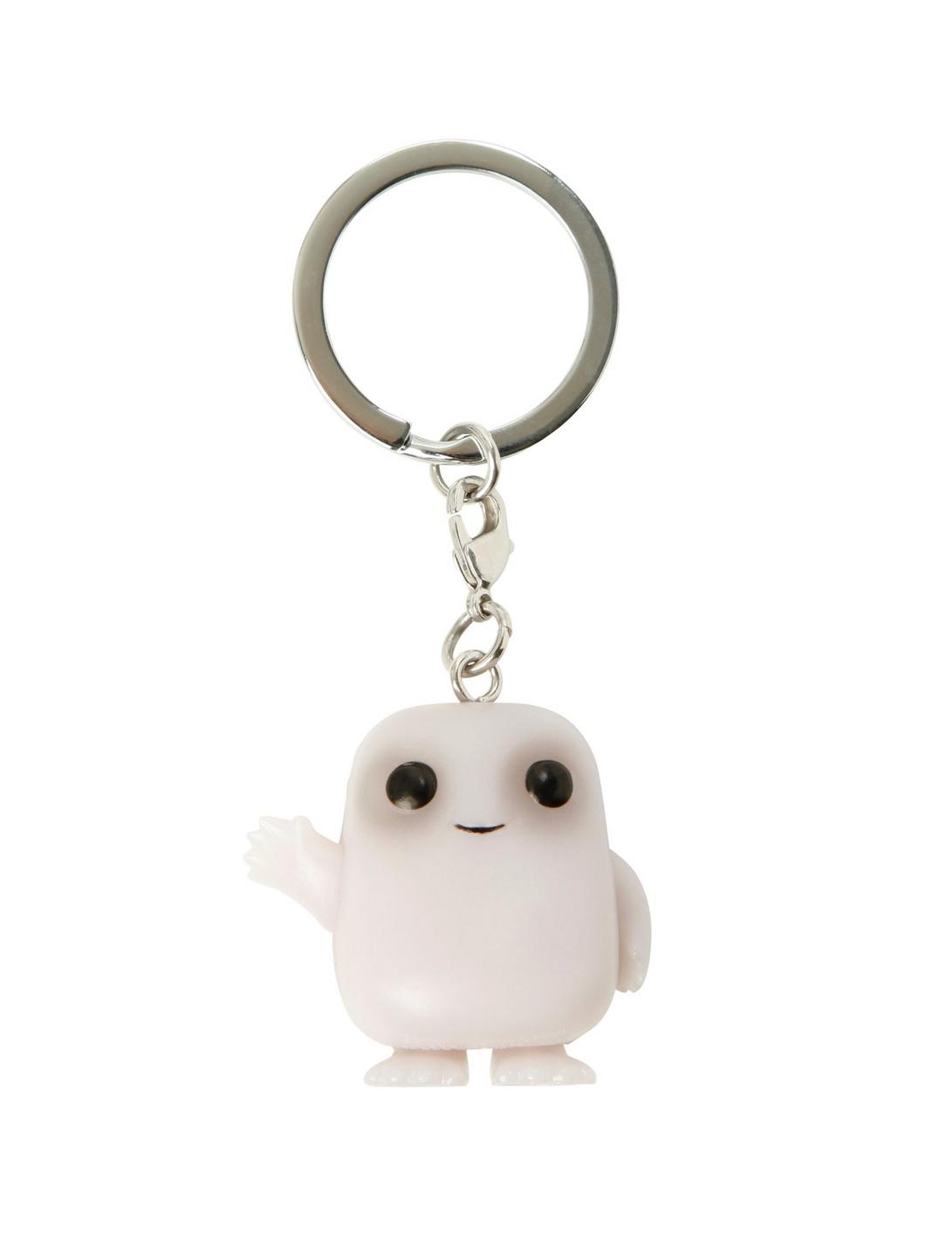 Funko Doctor Who Pocket Pop! Adipose Key Chain Glow-In-The-Dark Hot Topic Exclusive, , hi-res