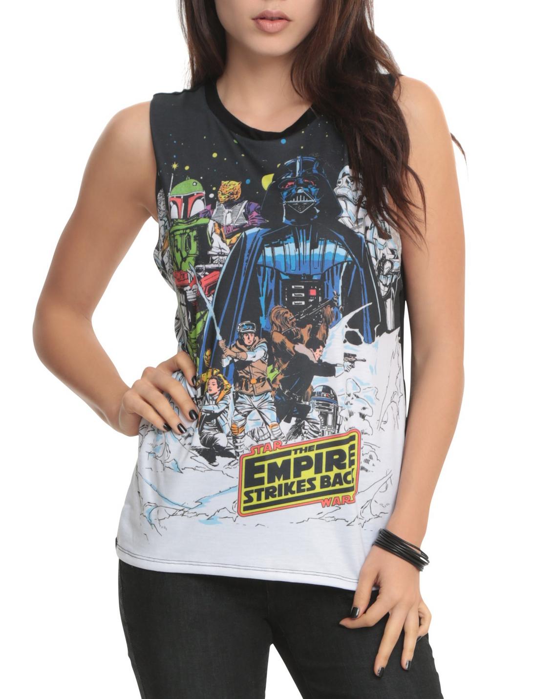 Star Wars The Empire Strikes Back Girls Muscle Top, BLACK, hi-res