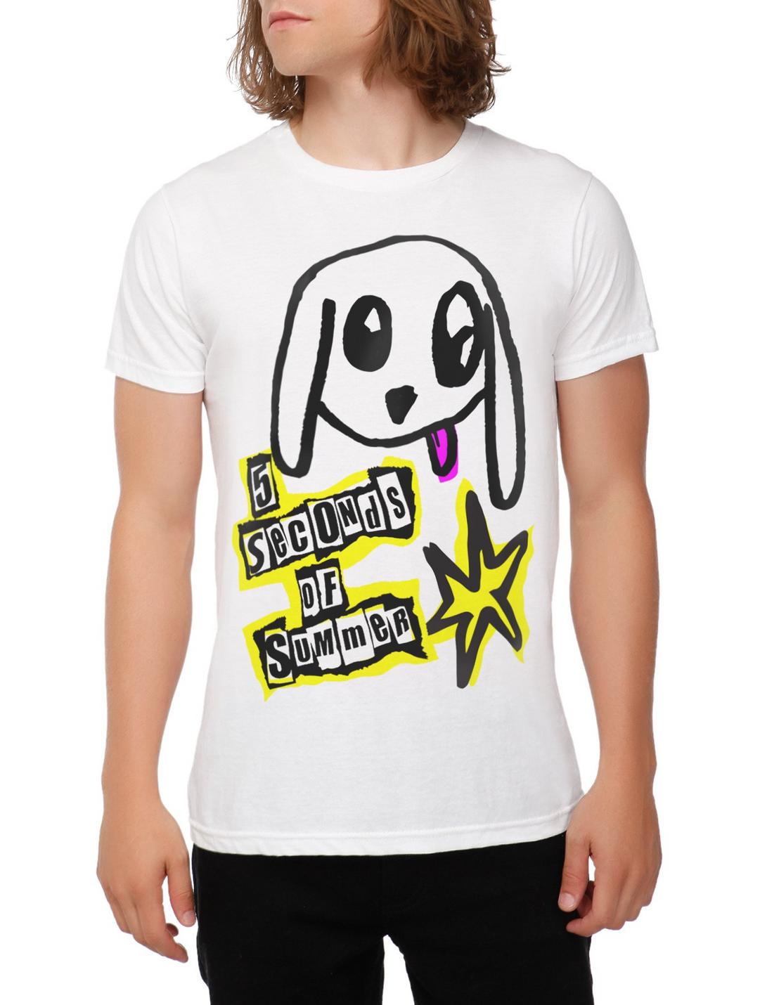 5 Seconds Of Summer Ketchup T-Shirt, WHITE, hi-res