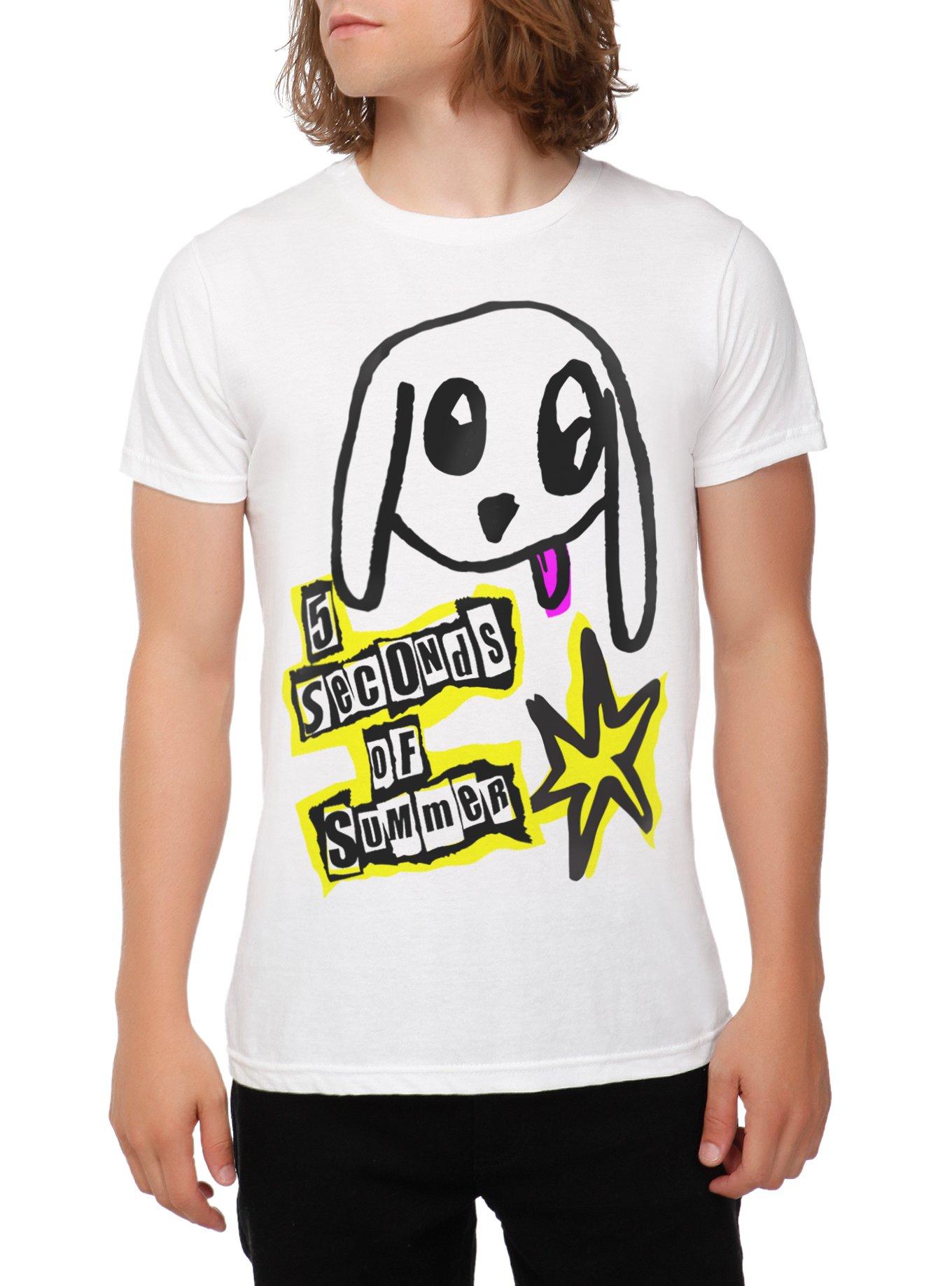 5 Seconds Of Summer Ketchup T-Shirt, WHITE, hi-res