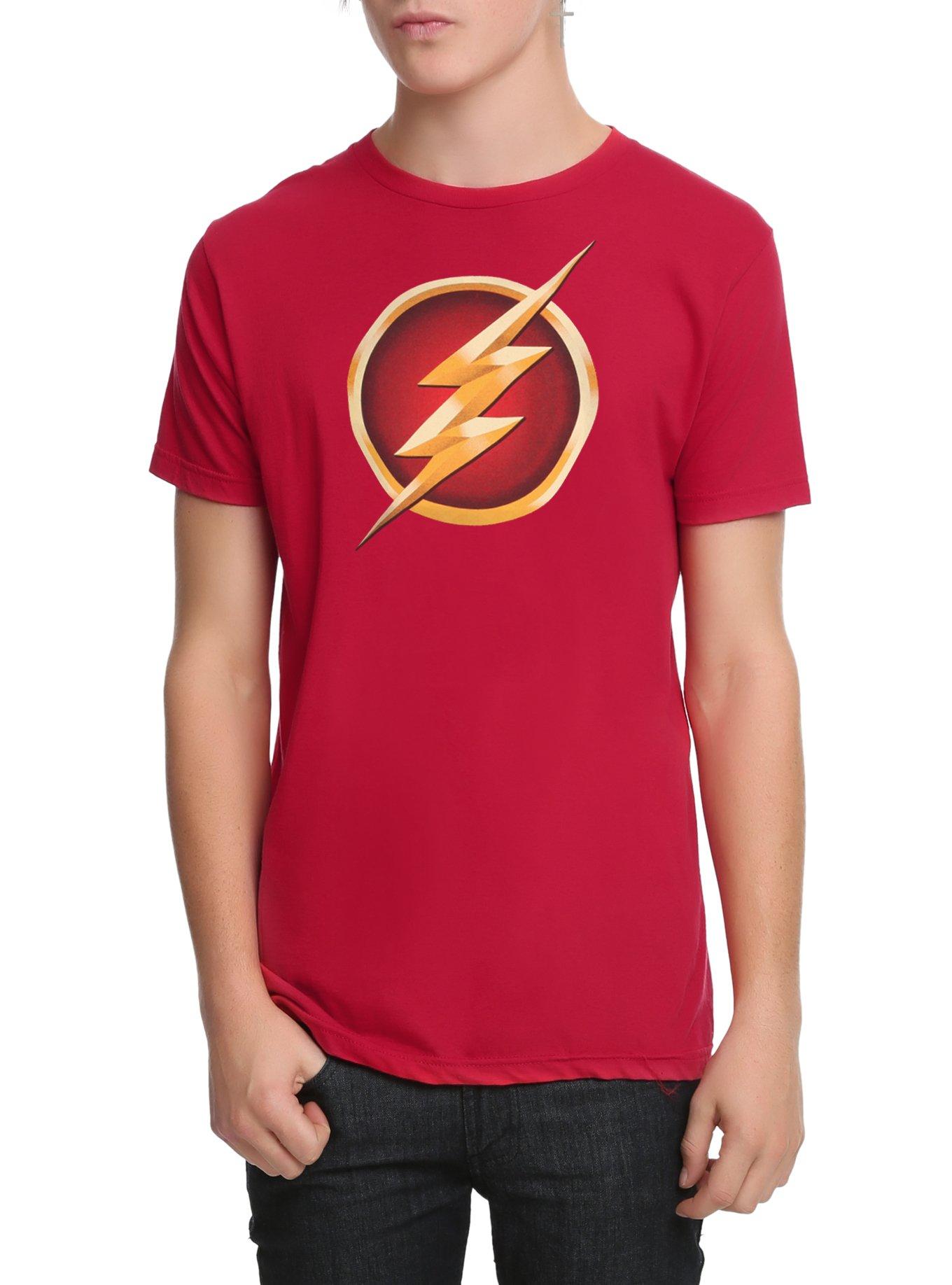 DC Comics The Flash Logo T-Shirt, BLACK, hi-res
