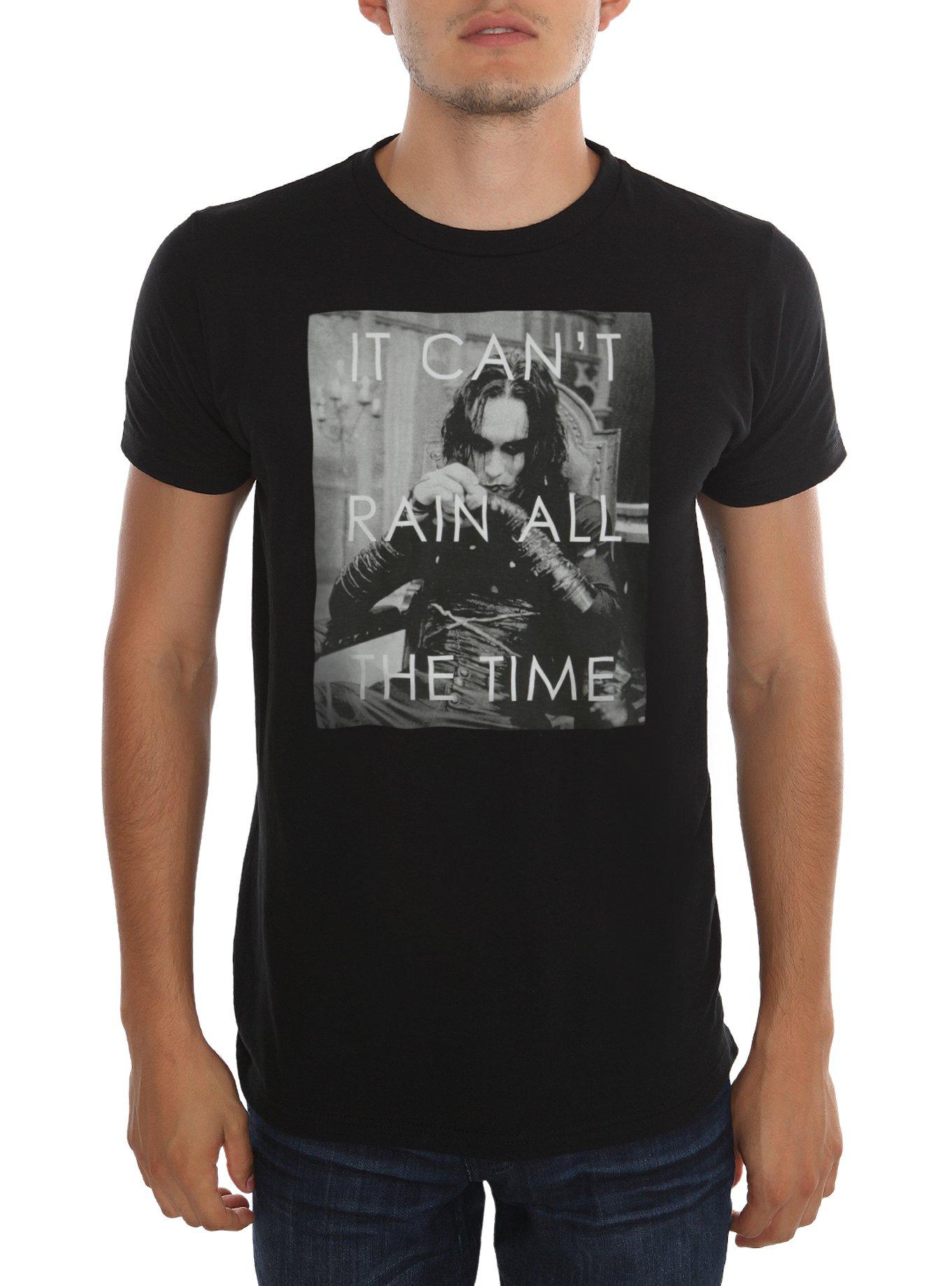 The Crow It Can't Rain All The Time T-Shirt, BLACK, hi-res