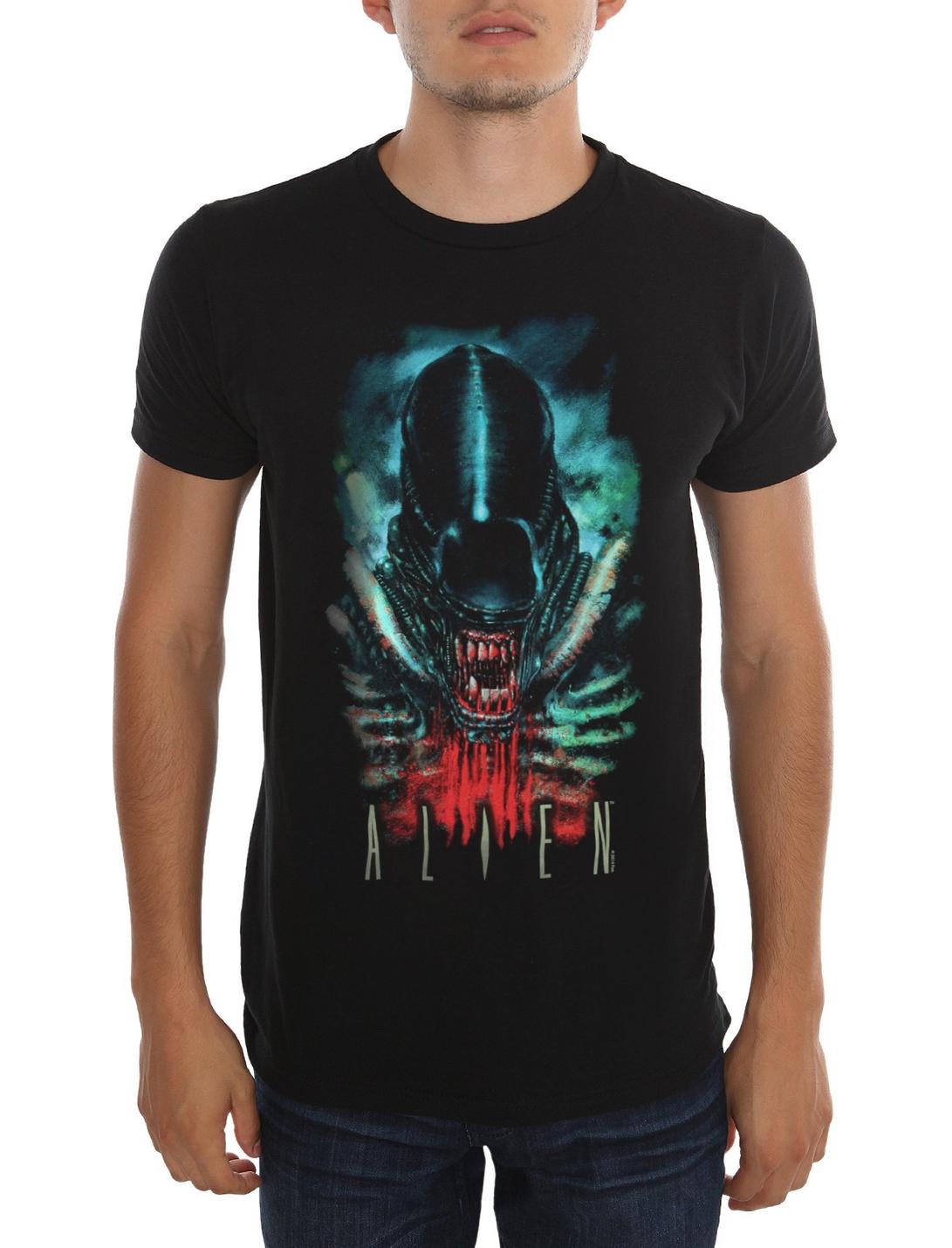 Alien T-Shirt, BLACK, hi-res