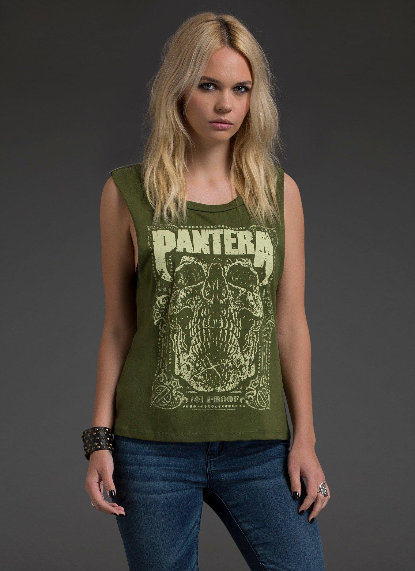 Pantera Cutoff Tee, OLIVE, hi-res