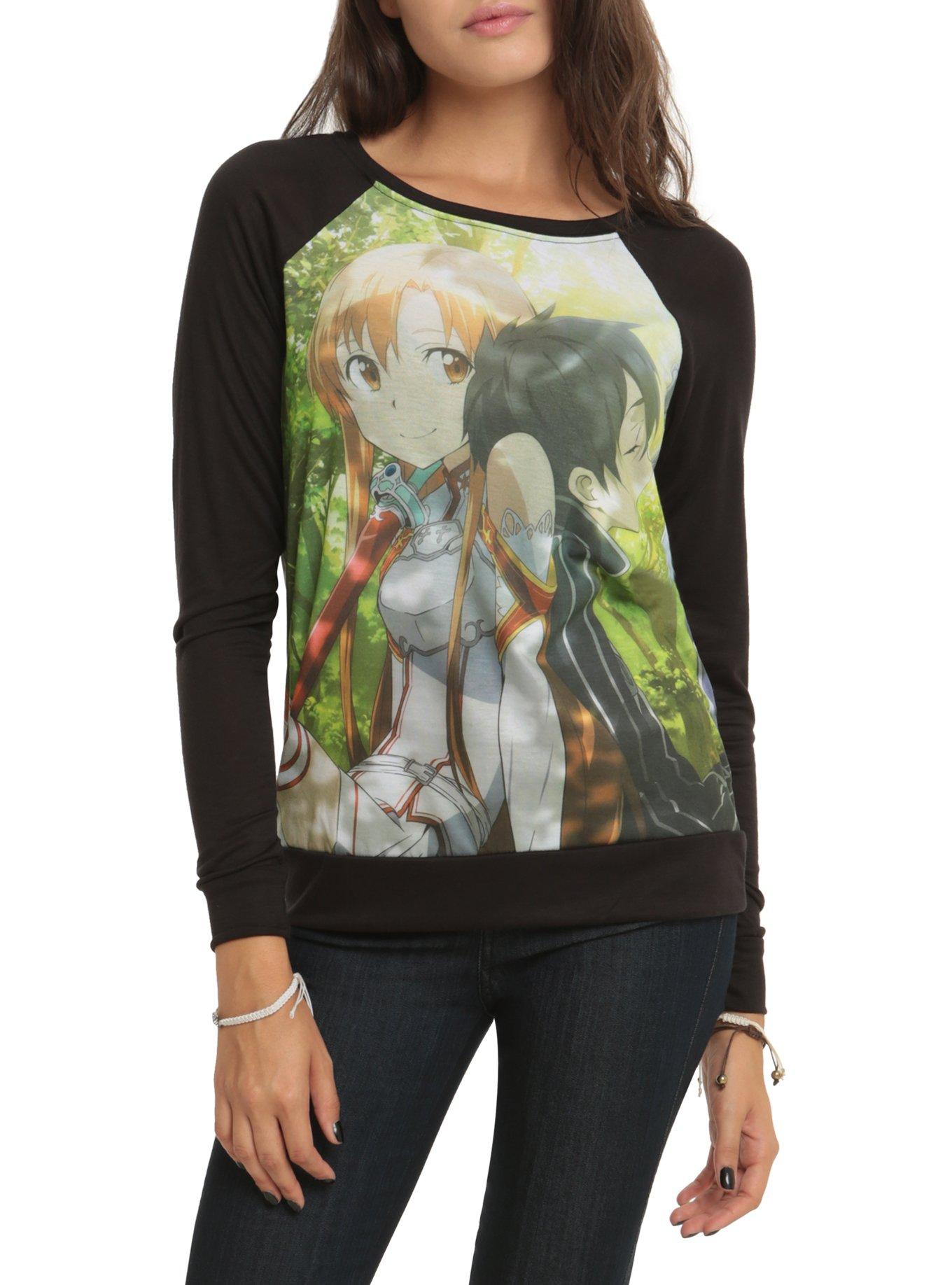 Sword Art Online Duo Girls Pullover Top, BLACK, hi-res