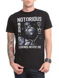 The Notorious B.I.G. Legends Never Die T-Shirt, BLACK, hi-res