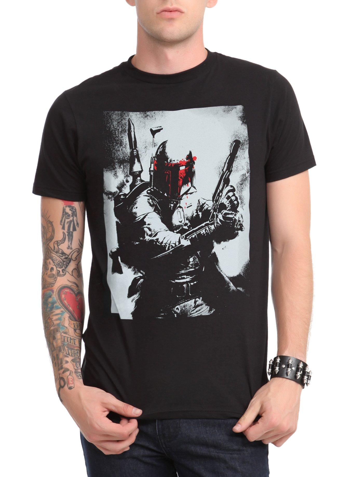 Star Wars Boba Fett Red Face T-Shirt, , hi-res