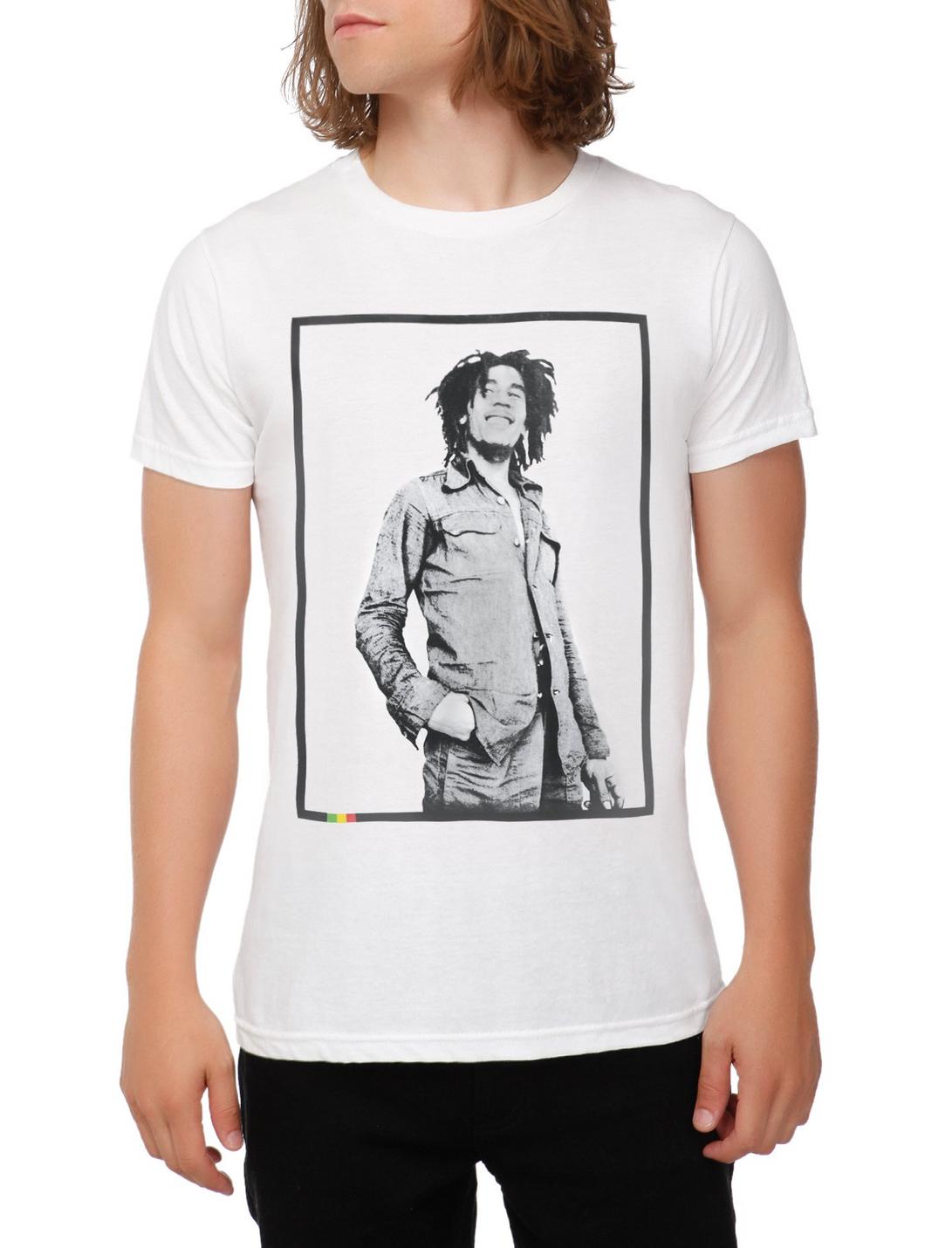 Bob Marley Black & White Portrait T-Shirt, , hi-res