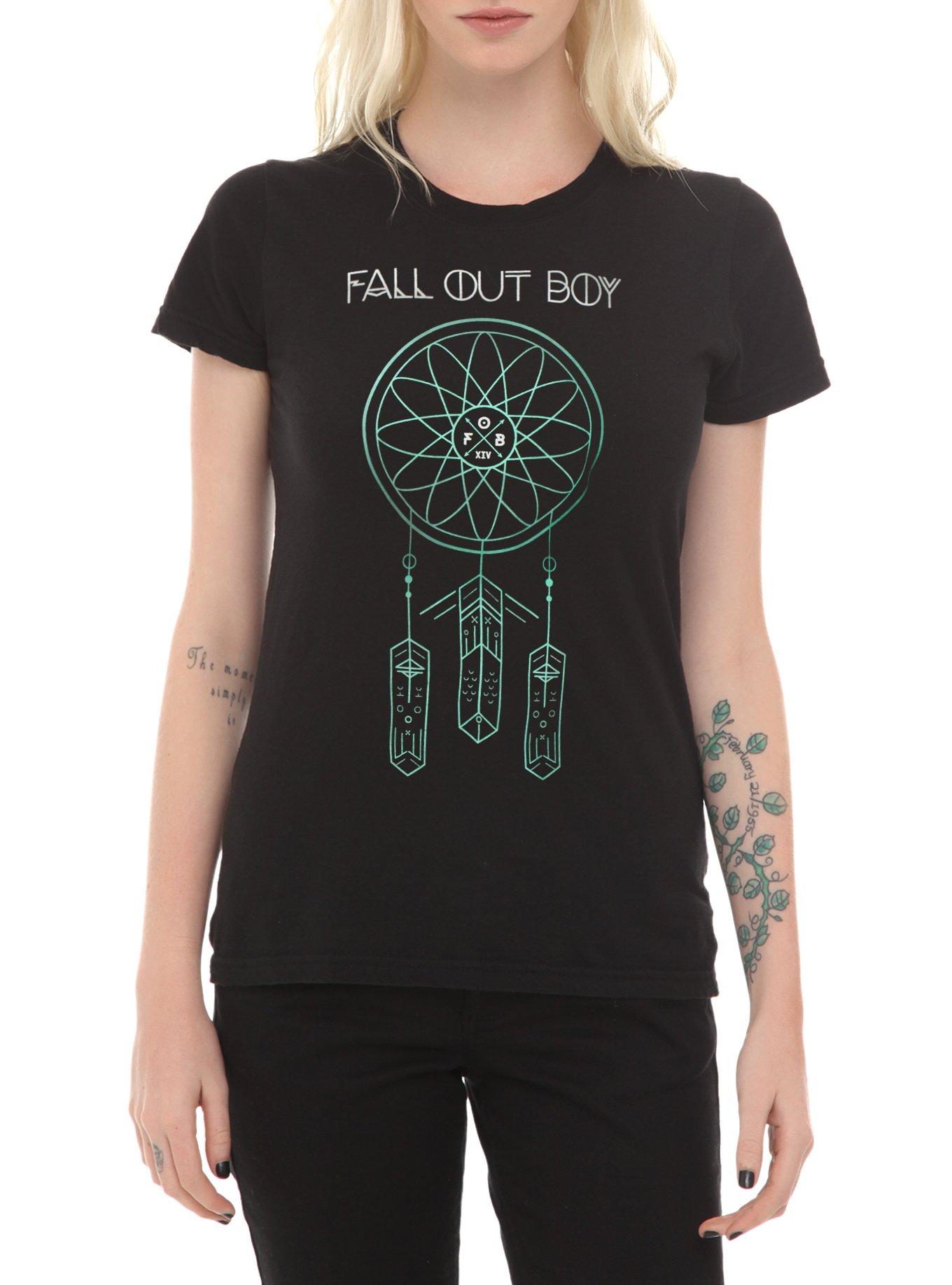 Fall Out Boy Dreamcatcher Girls T-Shirt, BLACK, hi-res