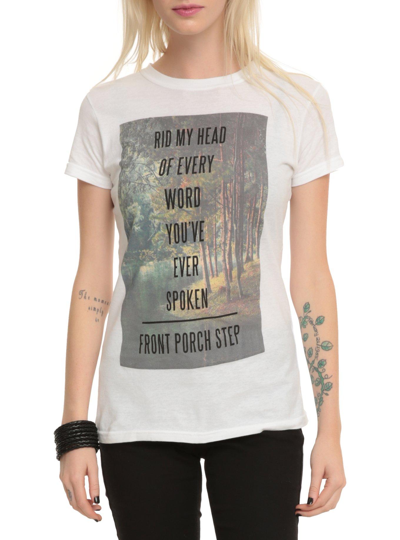 Front Porch Step Drown Lyric Girls T-Shirt, BLACK, hi-res