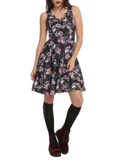 Hot topic skull dress hotsell