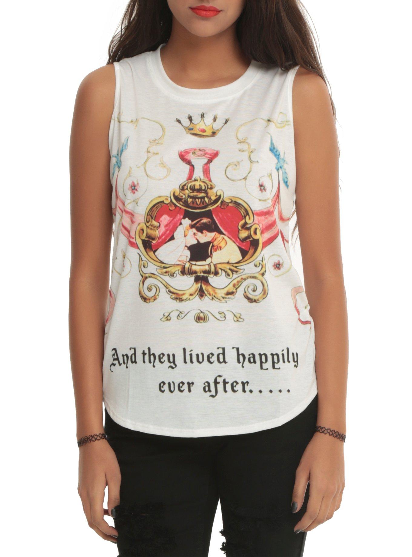 Disney Cinderella Happily Ever After Girls Muscle Top, BLACK, hi-res