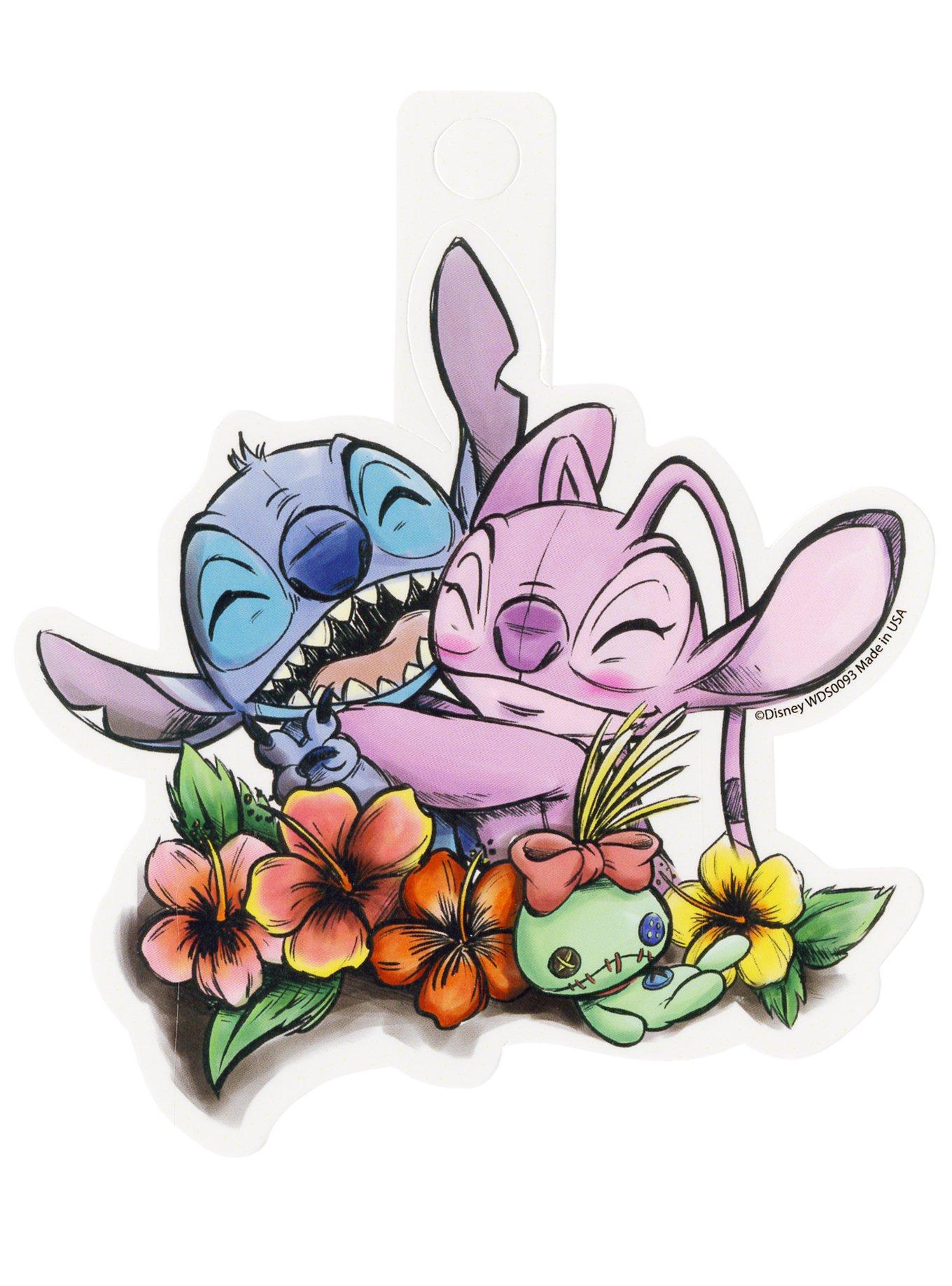 Stitch and Angel Hugs Iron on Patch Lelo and Stitch Cute Kids Patch for  Jackets, Hats, Pants FREE Sticker 