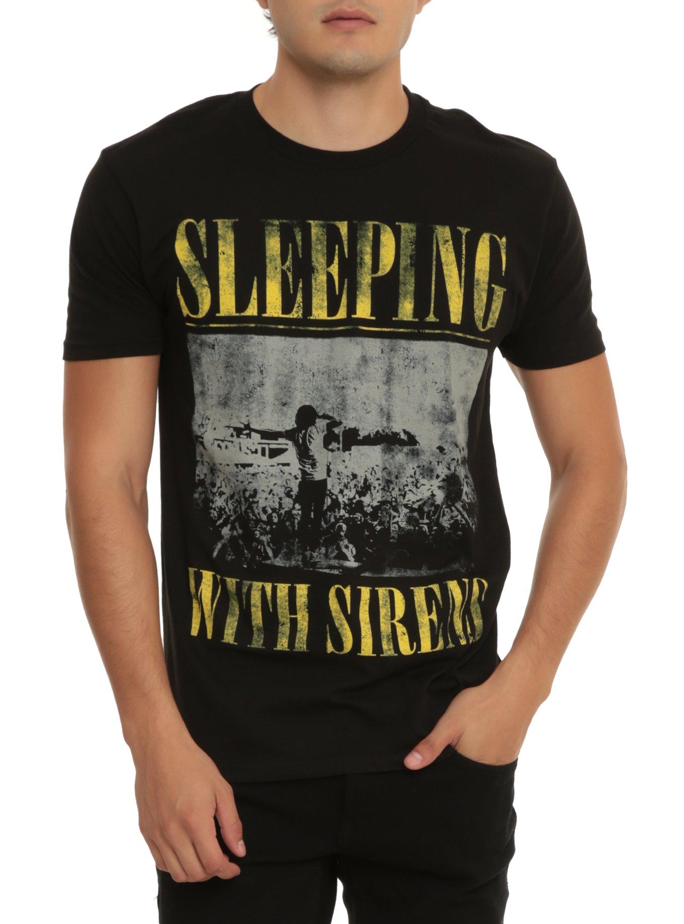 Sleeping With Sirens Faded Live T-Shirt, BLACK, hi-res