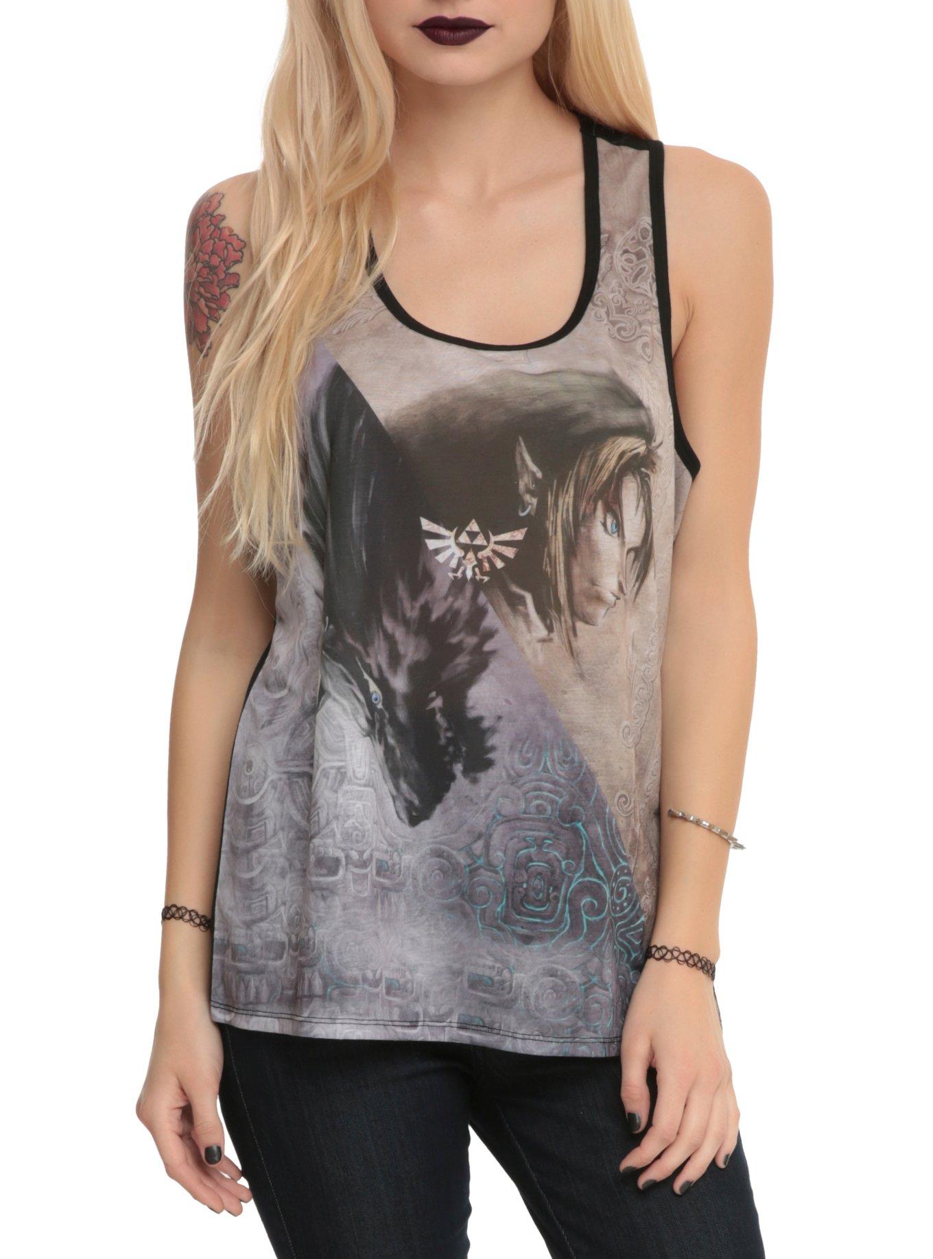 The Legend Of Zelda: Twilight Princess Split Girls Tank Top, , hi-res