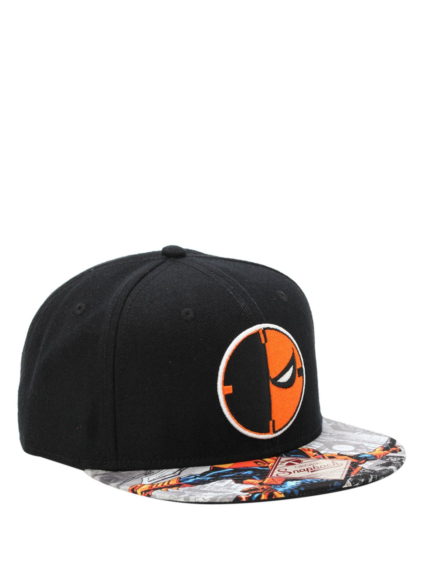 DC Comics Deathstroke Logo Snapback Hat, , hi-res